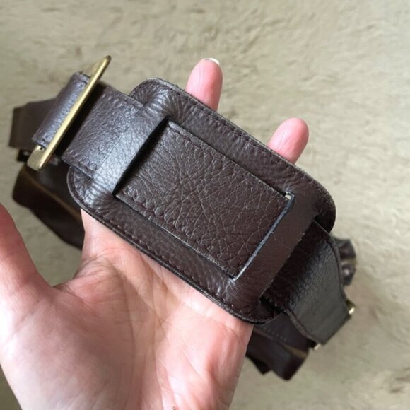 Vintage Bally Chocolate Brown Leather Work Bag - made in Italy! 🇮🇹 - Picture 5 of 16